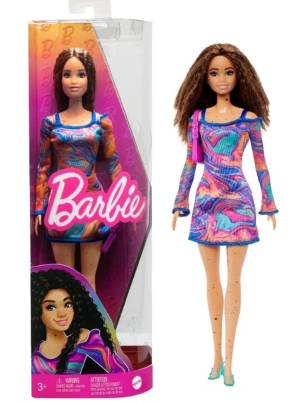 Barbie Fashionistas Doll#206 + 3 FREE GIFTS